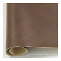 Soft Leather Fabric Pu pirnted crazy horse synthetic leather for shoes Supplier